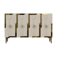 Dulăpior Hanah Home Seza 120 White Travertine Gold imaginea #5 — magazin online Desire.md