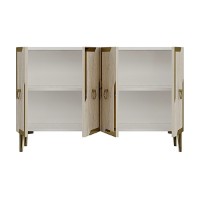 Dulăpior Hanah Home Seza 120 White Travertine Gold imaginea #6 — magazin online Desire.md