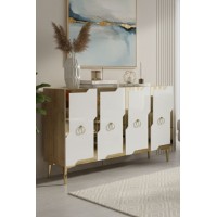 Dulăpior Hanah Home Seza 120 Sapphire Oak White Gold