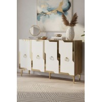 Dulăpior Hanah Home Seza 120 Sapphire Oak White Gold imaginea #2 — magazin online Desire.md