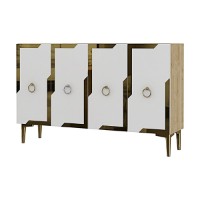 Dulăpior Hanah Home Seza 120 Sapphire Oak White Gold imaginea #4 — magazin online Desire.md