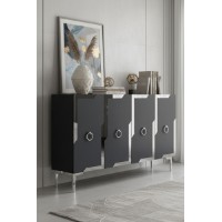 Dulăpior Hanah Home Seza 120 Anthracite Silver imaginea #2 — magazin online Desire.md