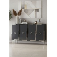 Dulăpior Hanah Home Seza 120 Anthracite Silver imaginea #3 — magazin online Desire.md