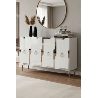 Dulăpior Hanah Home Seza 120 White Silver
