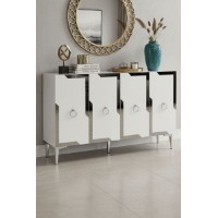 Dulăpior Hanah Home Seza 120 White Silver imaginea #2 — magazin online Desire.md