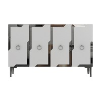 Dulăpior Hanah Home Seza 120 White Silver imaginea #5 — magazin online Desire.md