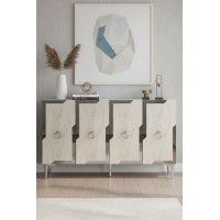 Dulăpior Hanah Home Seza 120 White Travertine Silver imaginea #2 — magazin online Desire.md