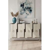 Dulăpior Hanah Home Seza 120 White Travertine Silver imaginea #3 — magazin online Desire.md