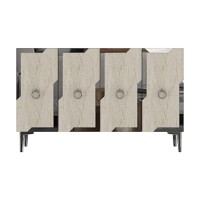 Dulăpior Hanah Home Seza 120 White Travertine Silver imaginea #5 — magazin online Desire.md