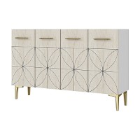 Dulăpior Hanah Home Eliz 120 White Travertine imaginea #4 — magazin online Desire.md