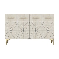 Dulăpior Hanah Home Eliz 120 White Travertine imaginea #5 — magazin online Desire.md