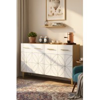 Dulăpior Hanah Home Eliz 120 Sapphire Oak White imaginea #2 — magazin online Desire.md