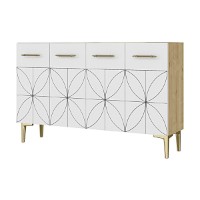 Dulăpior Hanah Home Eliz 120 Sapphire Oak White imaginea #4 — magazin online Desire.md