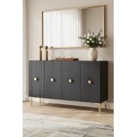 Dulăpior Hanah Home Enlem 120 Anthracite imaginea #2 — magazin online Desire.md