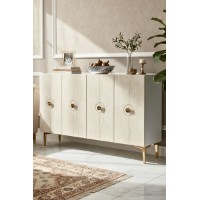 Dulăpior Hanah Home Enlem 120 White Travertine