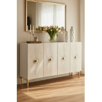 Dulăpior Hanah Home Enlem 120 White Travertine imaginea #2 — magazin online Desire.md