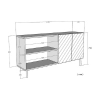 Dulăpior Hanah Home Enlem 120 Sapphire Oak White imaginea #7 — magazin online Desire.md