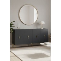 Dulăpior Hanah Home Salkim 150 Anthracite Gold imaginea #2 — magazin online Desire.md