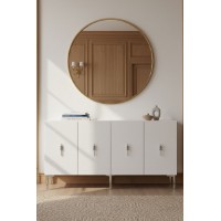 Dulăpior Hanah Home Salkim 150 White Silver imaginea #2 — magazin online Desire.md
