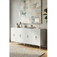 Dulăpior Hanah Home Salkim 150 White Silver imaginea #3 — magazin online Desire.md