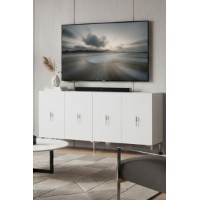 Dulăpior Hanah Home Salkim 150 White Silver imaginea #4 — magazin online Desire.md