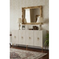Dulăpior Hanah Home Salkim 150 White Travertine Gold imaginea #2 — magazin online Desire.md