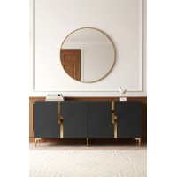 Dulăpior Hanah Home Evva 150 Anthracite Gold