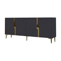 Dulăpior Hanah Home Evva 150 Anthracite Gold imaginea #5 — magazin online Desire.md