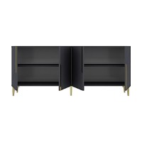 Dulăpior Hanah Home Evva 150 Anthracite Gold imaginea #7 — magazin online Desire.md