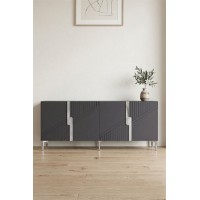 Dulăpior Hanah Home Evva 150 Anthracite Silver imaginea #2 — magazin online Desire.md