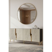 Dulăpior Hanah Home Evva 150 Anthracite Travertine Gold