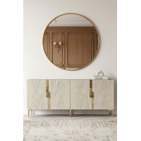 Dulăpior Hanah Home Evva 150 Anthracite Travertine Gold imaginea #2 — magazin online Desire.md