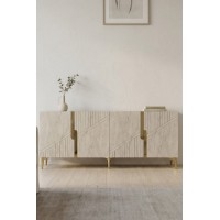 Dulăpior Hanah Home Evva 150 Anthracite Travertine Gold imaginea #5 — magazin online Desire.md
