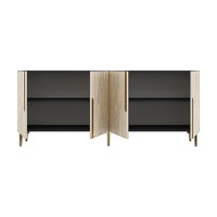 Dulăpior Hanah Home Evva 150 Anthracite Travertine Gold imaginea #8 — magazin online Desire.md