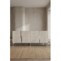 Dulăpior Hanah Home Evva 150 Anthracite Travertine Silver imaginea #2 — magazin online Desire.md