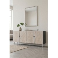 Dulăpior Hanah Home Evva 150 Anthracite Travertine Silver imaginea #4 — magazin online Desire.md