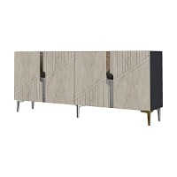 Dulăpior Hanah Home Evva 150 Anthracite Travertine Silver imaginea #5 — magazin online Desire.md