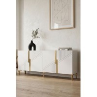 Dulăpior Hanah Home Evva 150 White Gold