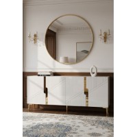 Dulăpior Hanah Home Evva 150 White Gold imaginea #2 — magazin online Desire.md