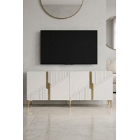 Dulăpior Hanah Home Evva 150 White Gold imaginea #3 — magazin online Desire.md