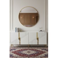 Dulăpior Hanah Home Evva 150 White Gold imaginea #4 — magazin online Desire.md