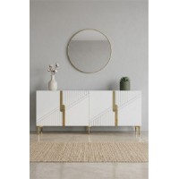 Dulăpior Hanah Home Evva 150 White Gold imaginea #5 — magazin online Desire.md