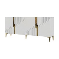 Dulăpior Hanah Home Evva 150 White Gold imaginea #6 — magazin online Desire.md