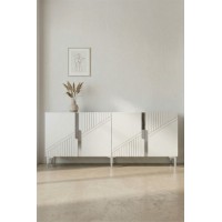 Dulăpior Hanah Home Evva 150 White Silver imaginea #3 — magazin online Desire.md