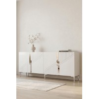 Dulăpior Hanah Home Evva 150 White Silver imaginea #4 — magazin online Desire.md