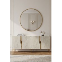 Dulăpior Hanah Home Evva 150 White Travertine Gold