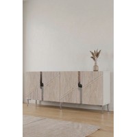 Dulăpior Hanah Home Evva 150 Silver White imaginea #3 — magazin online Desire.md