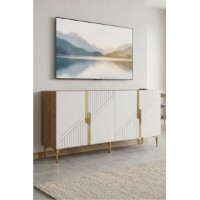 Dulăpior Hanah Home Evva 150 Sapphire Oak White Gold imaginea #2 — magazin online Desire.md
