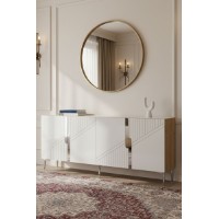 Dulăpior Hanah Home Evva 150 Sapphire Oak White Silver