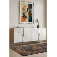 Dulăpior Hanah Home Evva 150 Sapphire Oak White Silver imaginea #3 — magazin online Desire.md